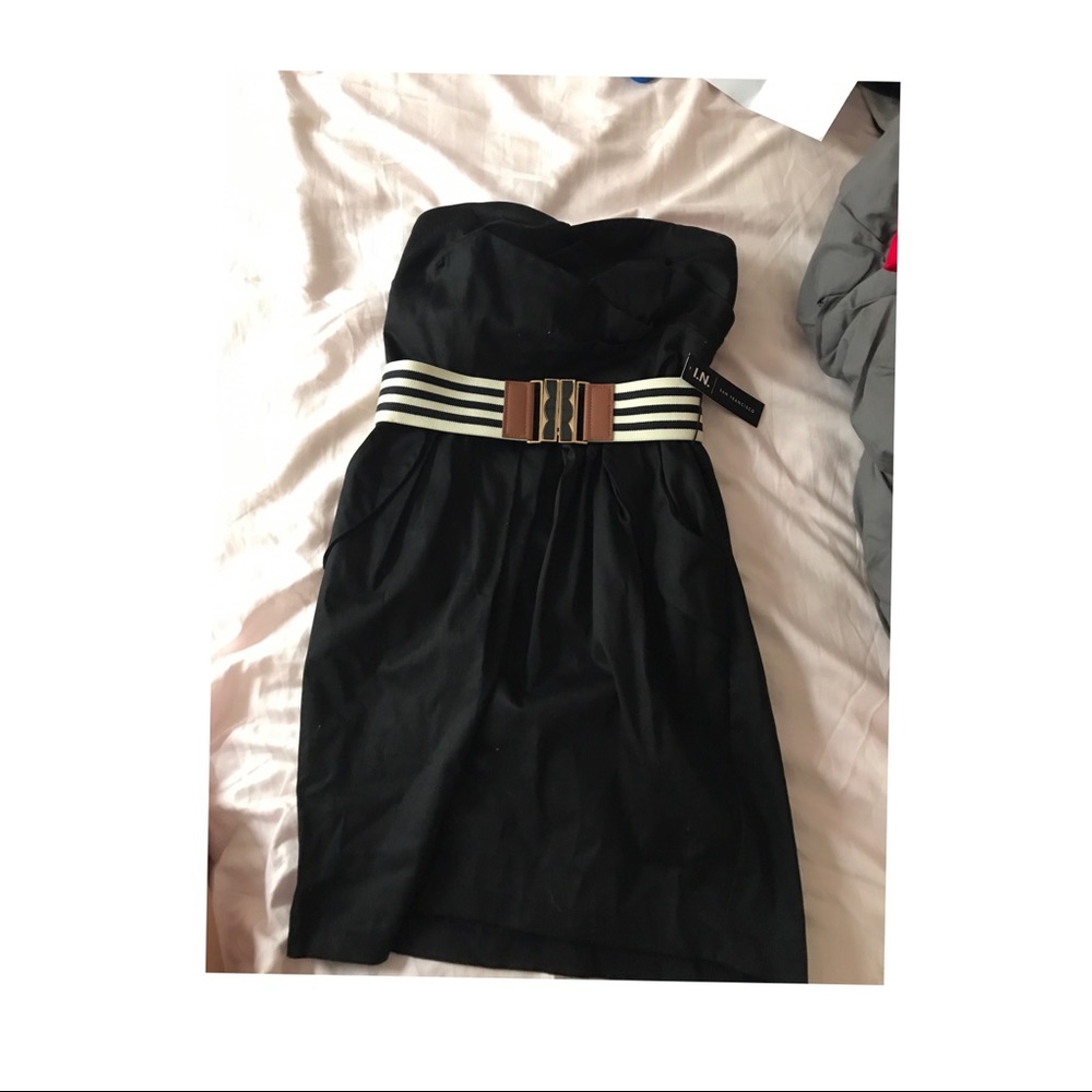 black dress WITH belt